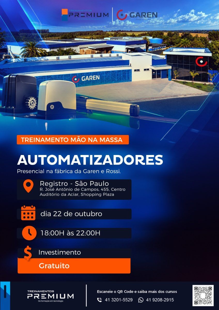 AUTOMATIZADORES - Treinamento da fábrica Garen e Rossi